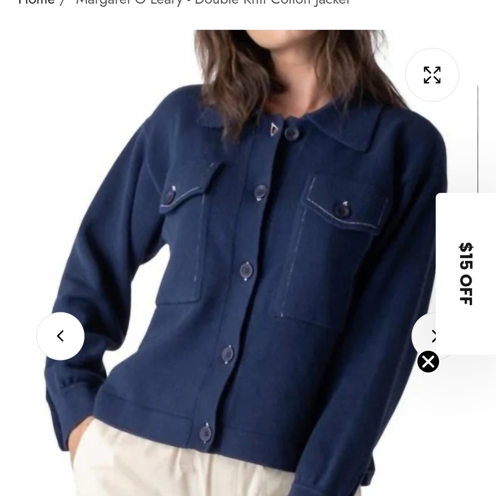 Margaret O'Leary Deep Navy Utility Jacket